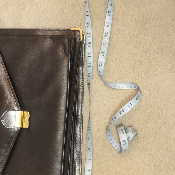New black gold hardware leather brief case - Picture 4 of 6